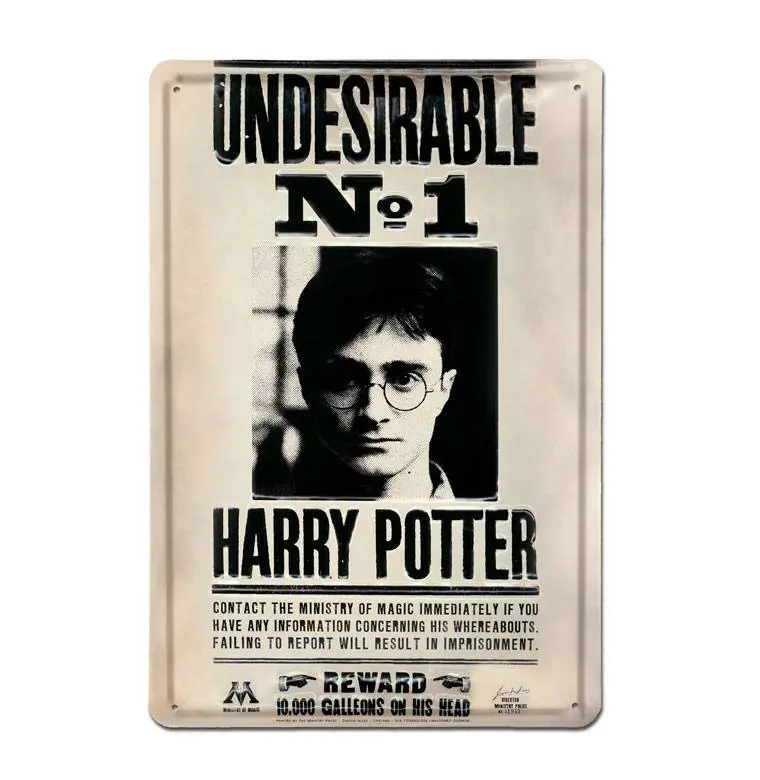 Harry Potter 3D Undesirable No 1 fémtábla 20 x 30 cm termékfotó