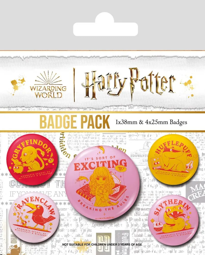 Harry Potter Pin-Back Buttons 5-Pack Witty Witchcraft termékfotó