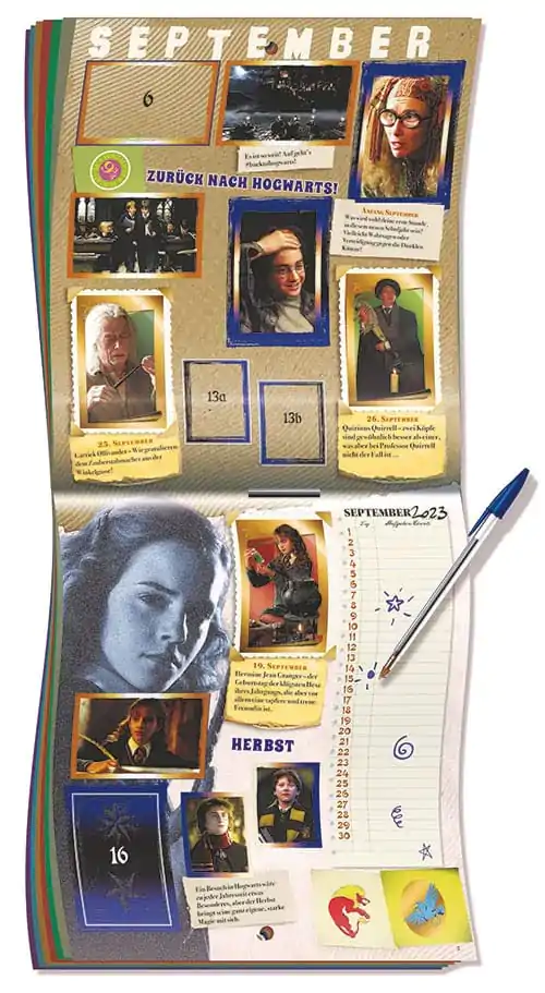 Harry Potter - A Year in Hogwarts Collection német nyelvű matrica és kártya album termékfotó
