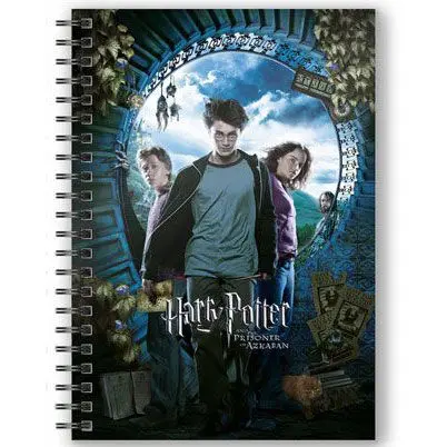Harry Potter and the Prisioner of Azkaban A5 3D jegyzetfüzet termékfotó