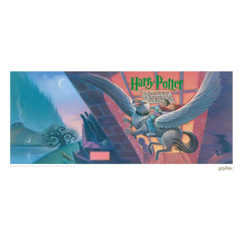 Harry Potter Art Print Az azkabani fogoly könyvborító fali dekoráció Limitált kiadás 42 x 30 cm termékfotó