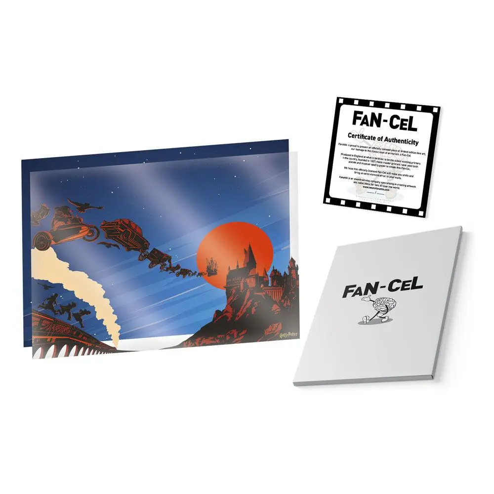 Harry Potter Art Print Transport to Hogwarts Limitált kiadás Fan-Cel 36 x 28 cm termékfotó