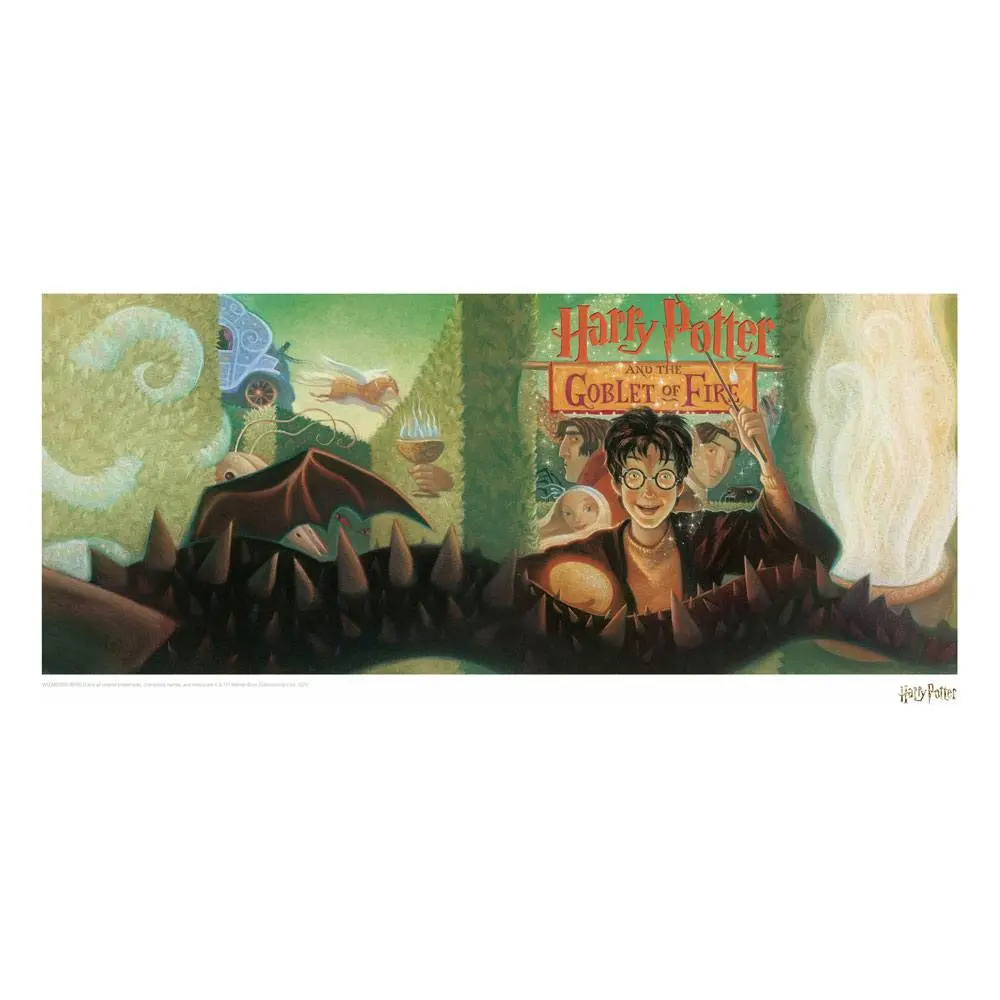 Harry Potter Art Print Tűz Serlege könyvborító fali dekoráció Limitált kiadás 42 x 30 cm termékfotó
