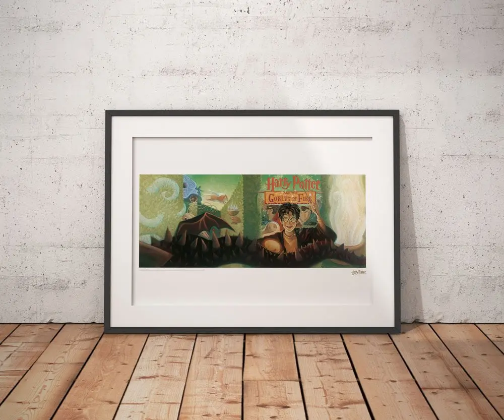 Harry Potter Art Print Tűz Serlege könyvborító fali dekoráció Limitált kiadás 42 x 30 cm termékfotó