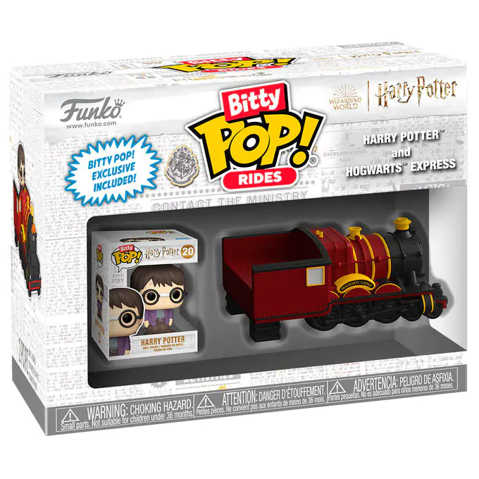 Harry Potter Bitty Funko POP! Rides Vinyl figura Harry Potter w/Hogwarts Express 2,5 cm termékfotó