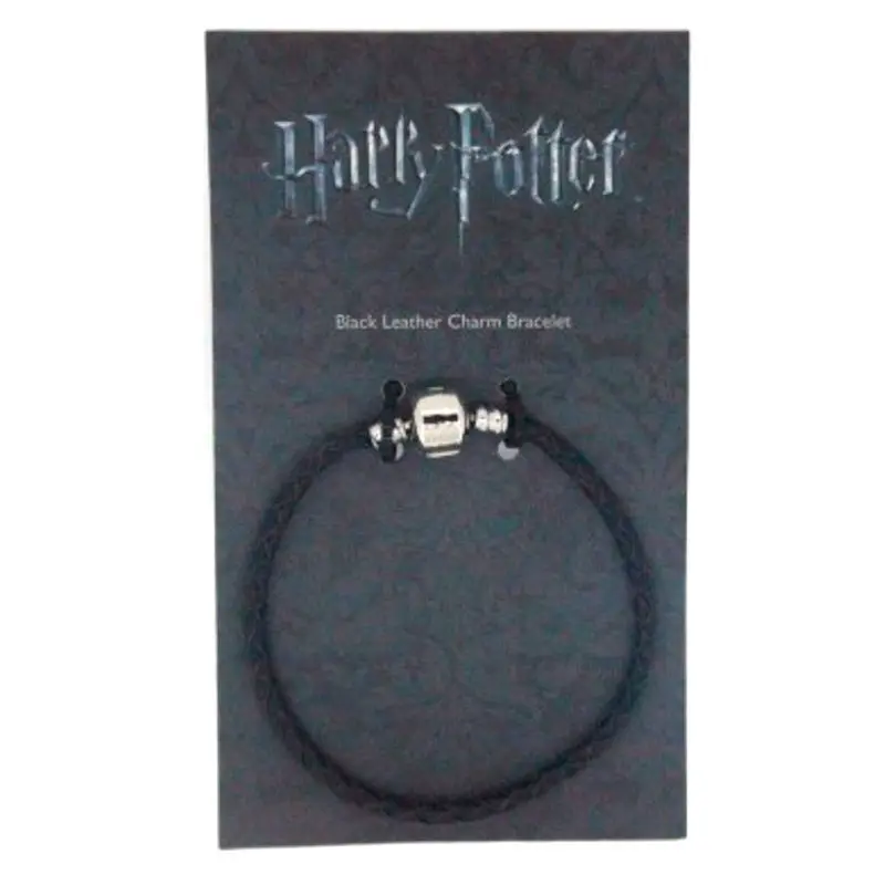 Harry Potter fekete bőr karkötő termékfotó