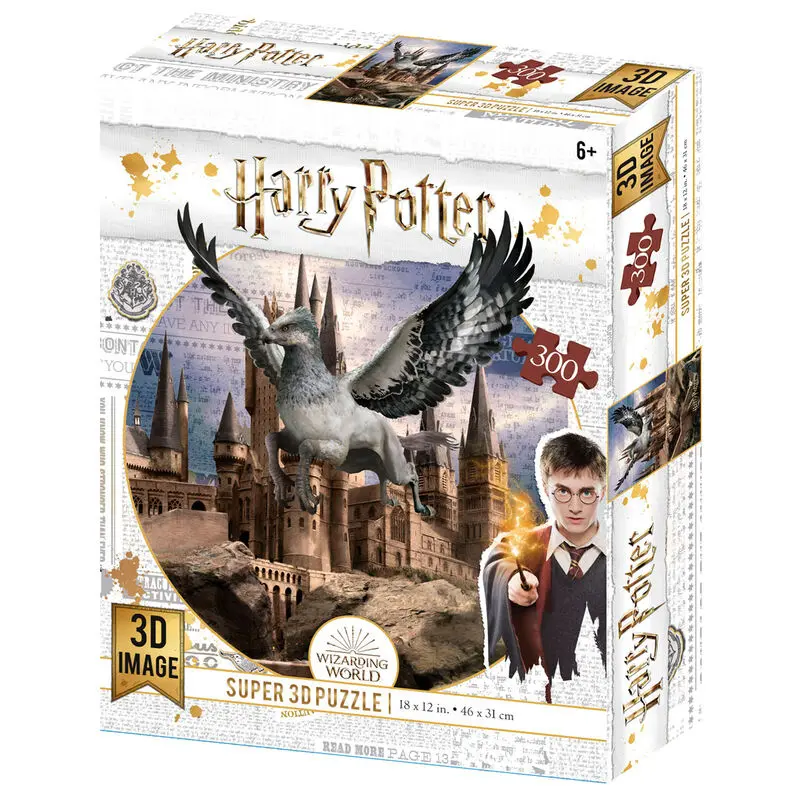 Harry Potter Buckbeak és Hogwarts Prime 3D puzzle 300db-os termékfotó