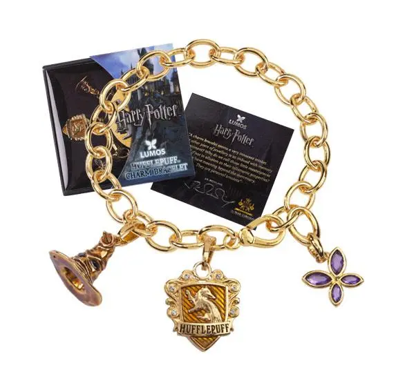 Harry Potter Charm Lumos Hufflepuff karkötő (aranyozott) termékfotó