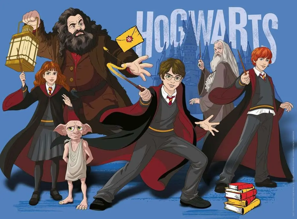 Harry Potter Hogwarts Cartoon XXL puzzle (300 darab) termékfotó