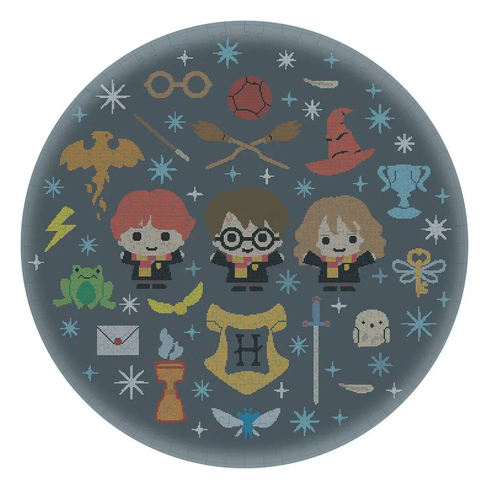Harry Potter Christmas Jumper 3 - Christmas at Hogwarts kör alakú puzzle (500 darab) termékfotó