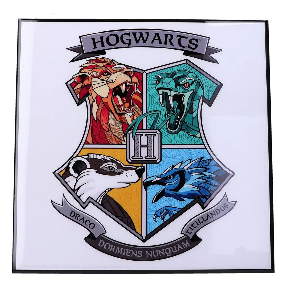 Harry Potter Crystal Clear Picture Hogwarts Crest 32 x 32 cm termékfotó