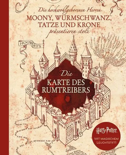 Harry Potter  Die Karte des Rumtreibers keményfedeles füzet Német nyelvű termékfotó