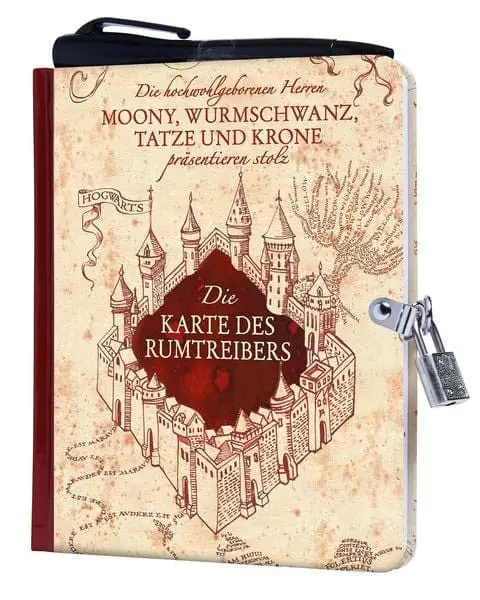 Harry Potter  Die Karte des Rumtreibers keményfedeles füzet Német nyelvű termékfotó