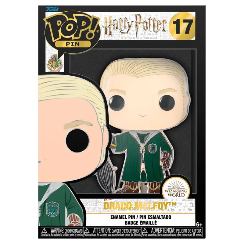 Harry Potter Draco Malfoy Big Enamel POP Pin 10cm termékfotó