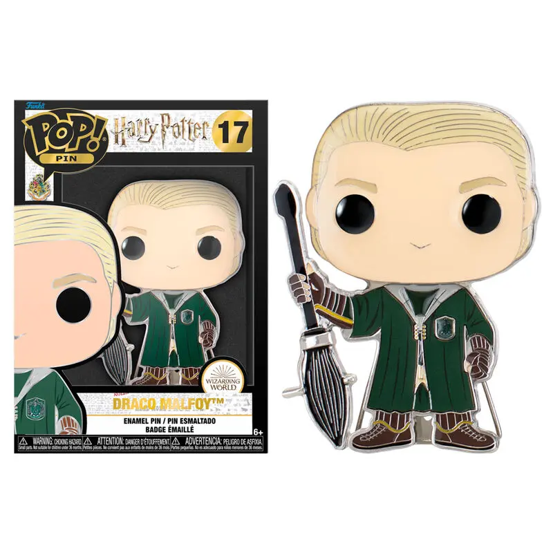 Harry Potter Draco Malfoy Big Enamel POP Pin 10cm termékfotó