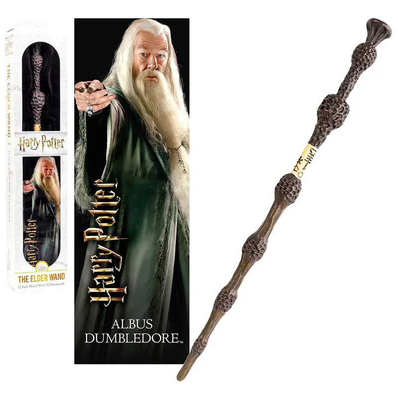 Harry Potter Dumbledore pálca + 3D könyvjelző termékfotó