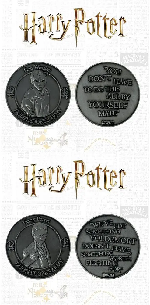 Harry Potter Dumbledore's Army: Harry &amp; Ron Limitált kiadású gyűjthető érmék termékfotó
