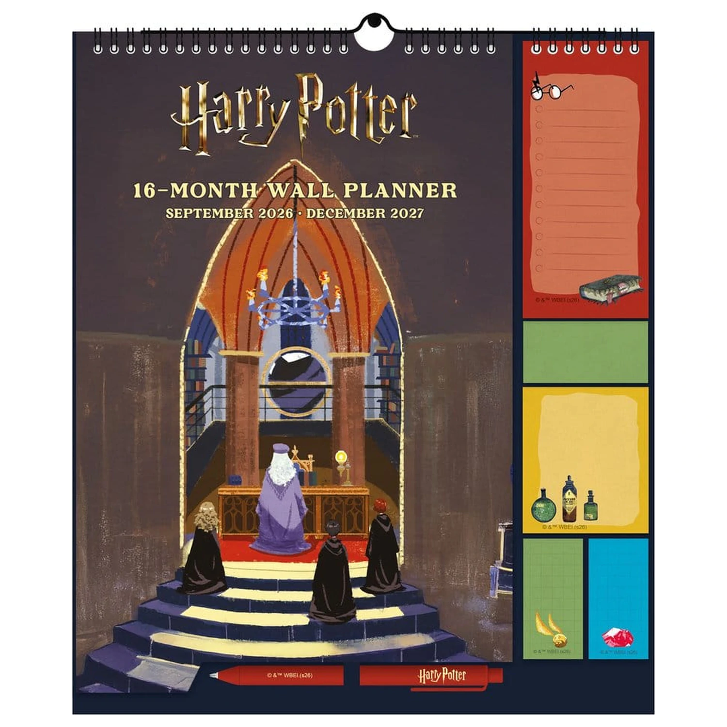 Harry Potter fali tervező 2026/27 30 x 34 cm termékfotó