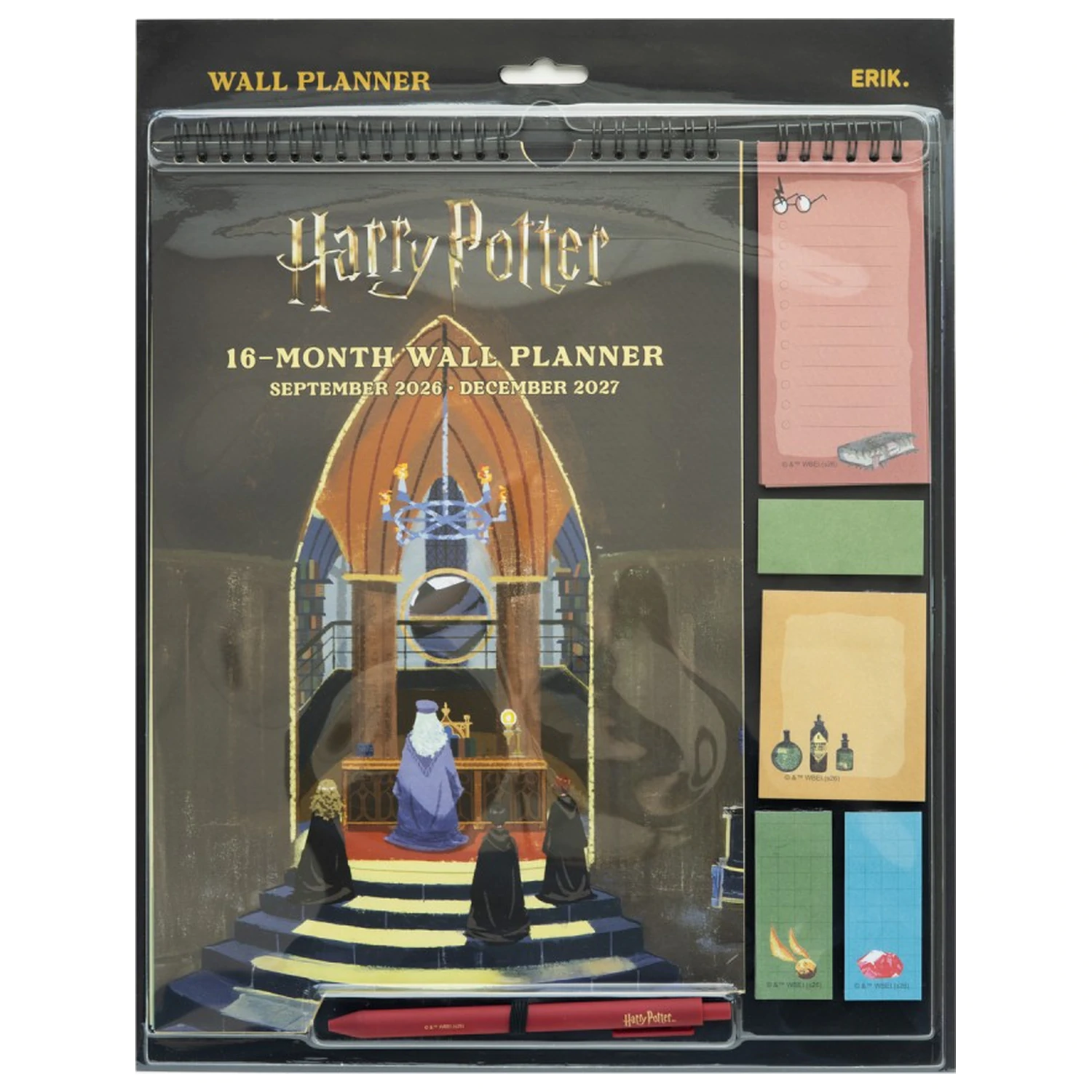 Harry Potter fali tervező 2026/27 30 x 34 cm termékfotó