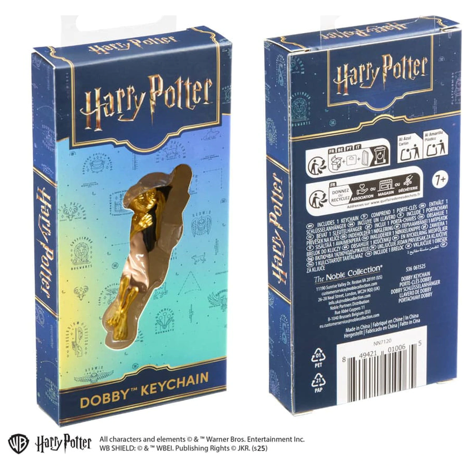 Harry Potter fém kulcstartó Dobby gold-coloured 11 cm termékfotó