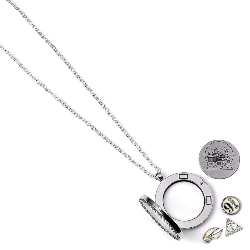 Harry Potter Floating Charm Locket függő és nyaklánc (ezüstözött) termékfotó