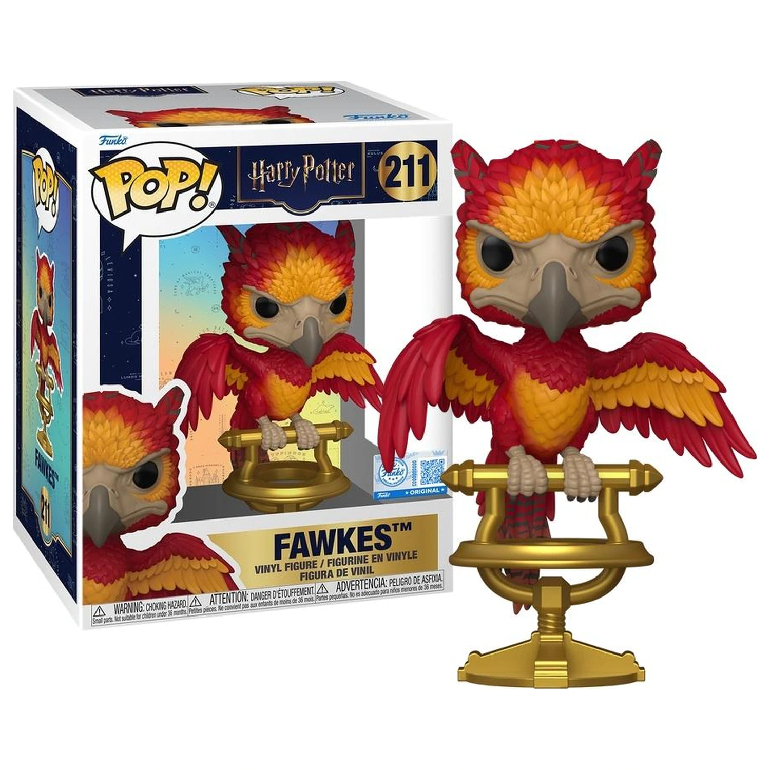 Harry Potter Funko POP figura Fawkes on Perch termékfotó