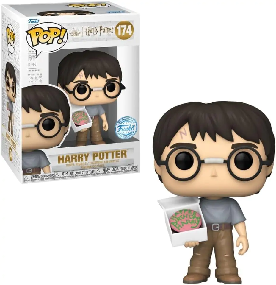 Harry Potter Funko POP! Movies Vinyl figura Birthday Harry w/ Cake Exkluzív Edition 9 cm termékfotó