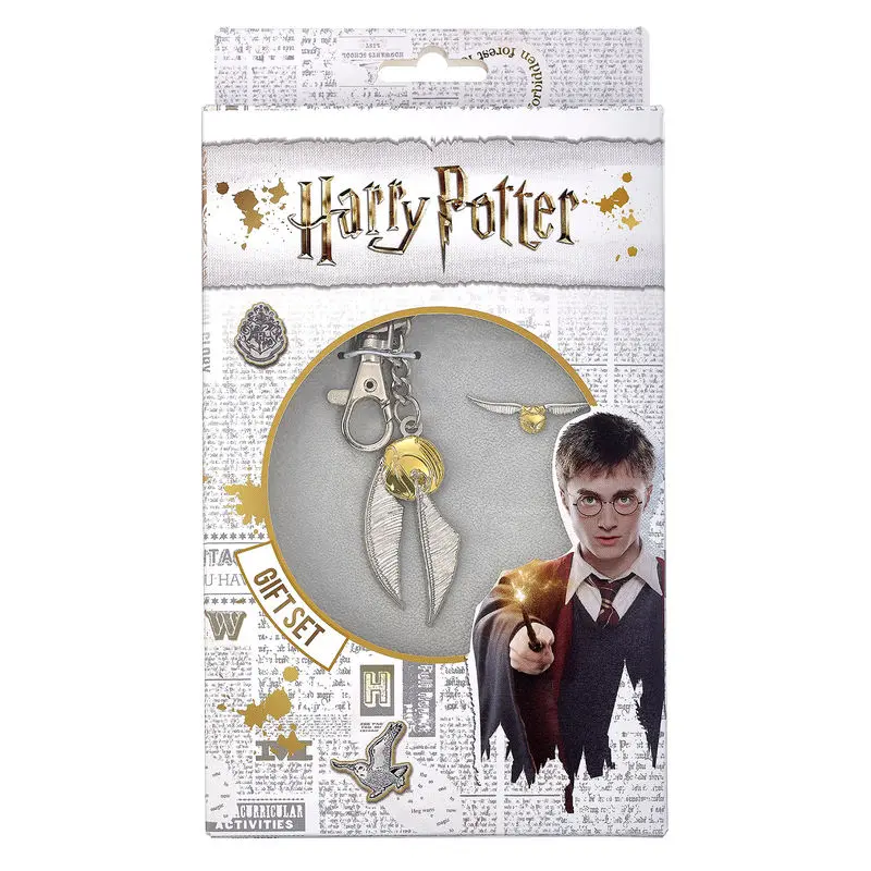 Harry Potter Golden Snitch kulcstartó és kitűző jelvény csomag termékfotó