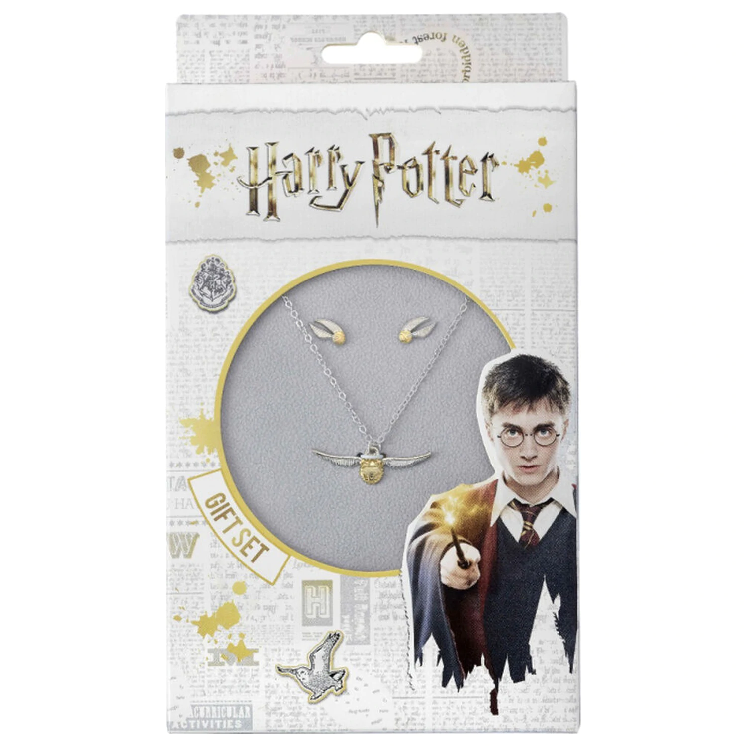 Harry Potter Golden Snitch nyaklánc és fülbevaló csomag termékfotó