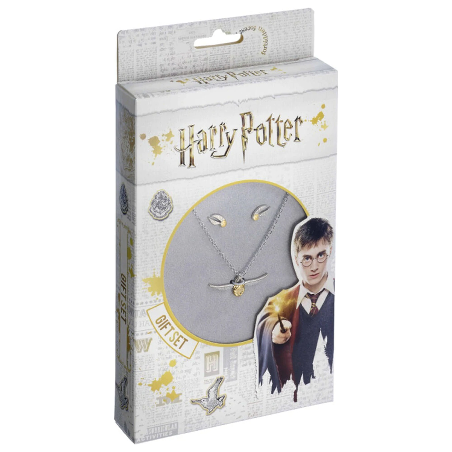 Harry Potter Golden Snitch nyaklánc és fülbevaló csomag termékfotó