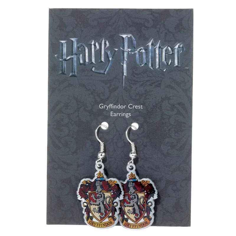 Harry Potter Griffendél címer fülbevalók termékfotó
