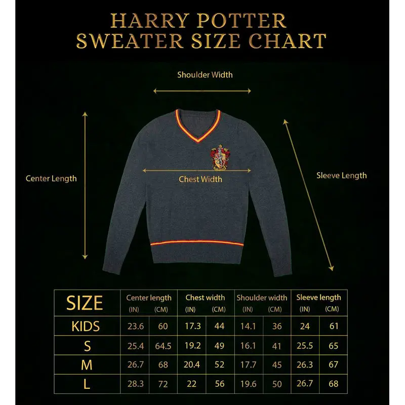 Harry Potter Griffendél kötött pulóver termékfotó