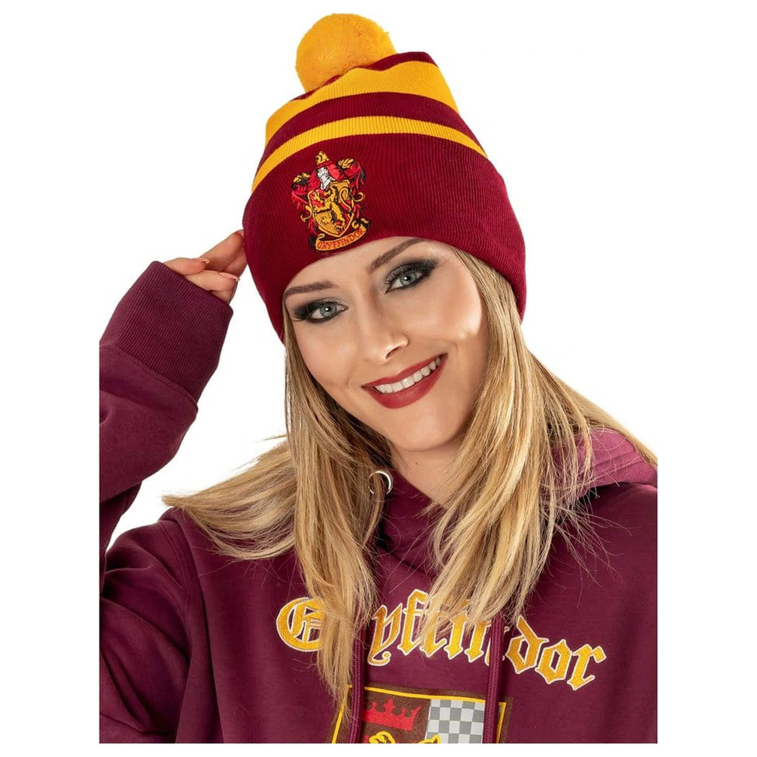 Harry Potter Griffendél kötött sapka termékfotó
