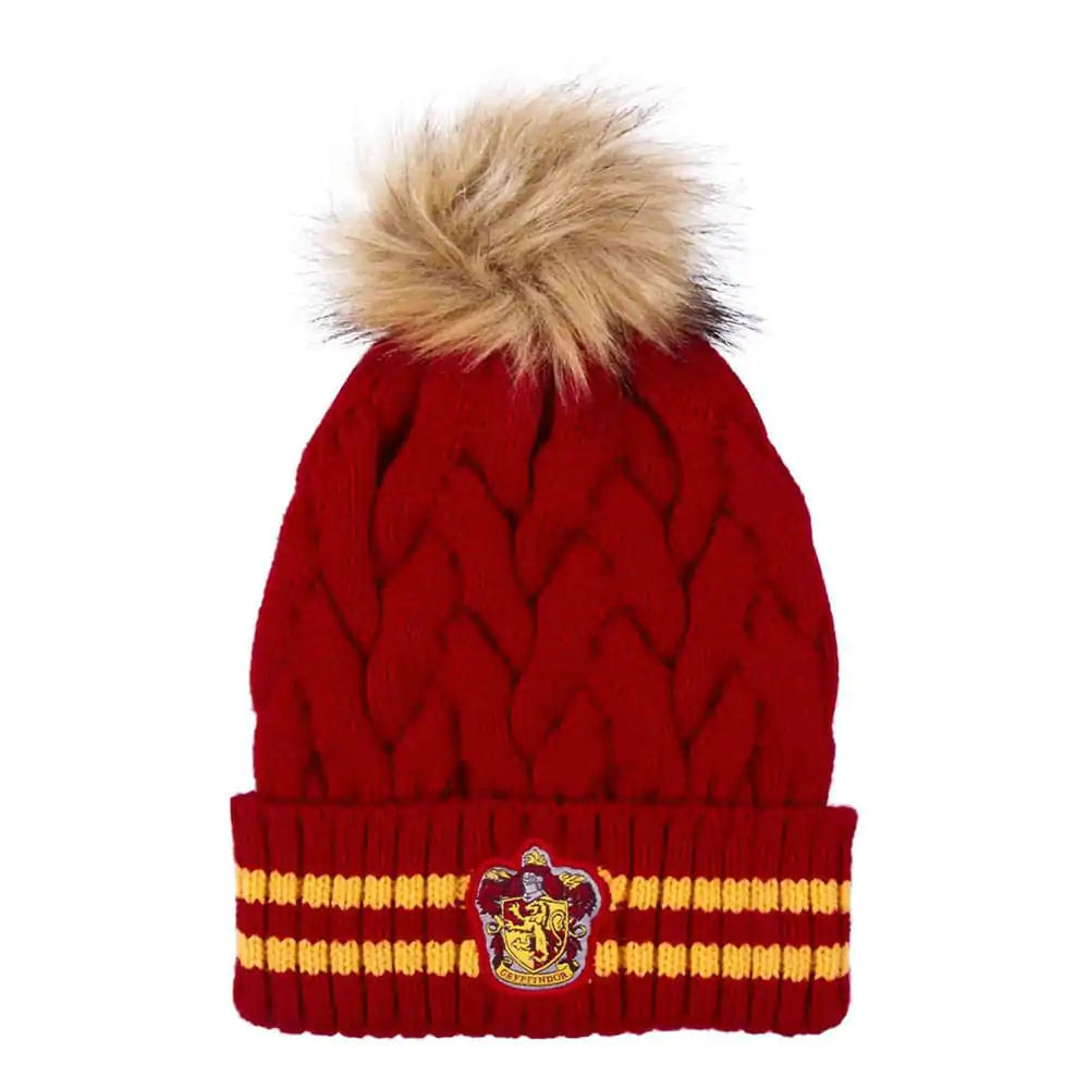 Harry Potter Gryffindor Dark Red Pompon kötött sapka termékfotó