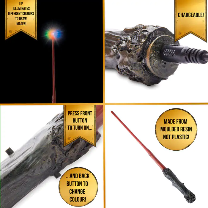 Harry Potter - Harry Deluxe fényfestő varázspálca 35 cm termékfotó