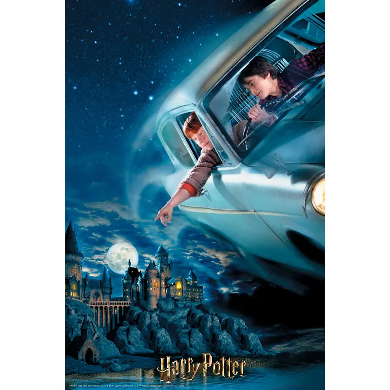 Harry Potter Harry és Ron in Ford Anglia Prime 3D puzzle 300db-os termékfotó