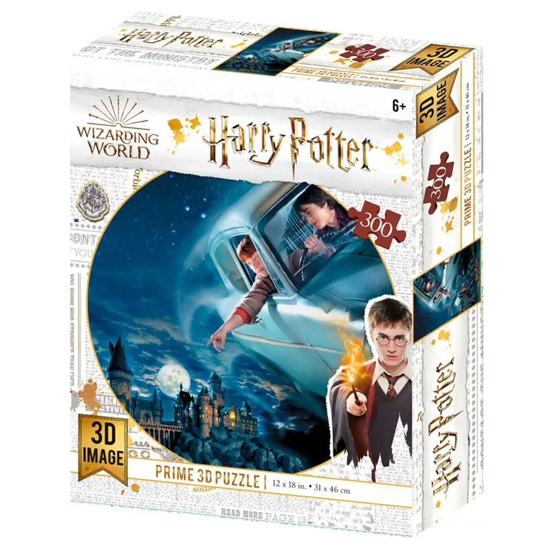 Harry Potter Harry és Ron in Ford Anglia Prime 3D puzzle 300db-os termékfotó