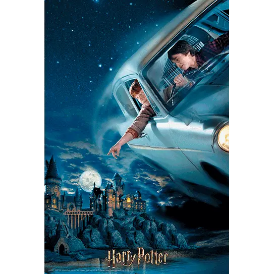 Harry Potter Harry és Ron in Ford Anglia Prime 3D puzzle 300db-os termékfotó