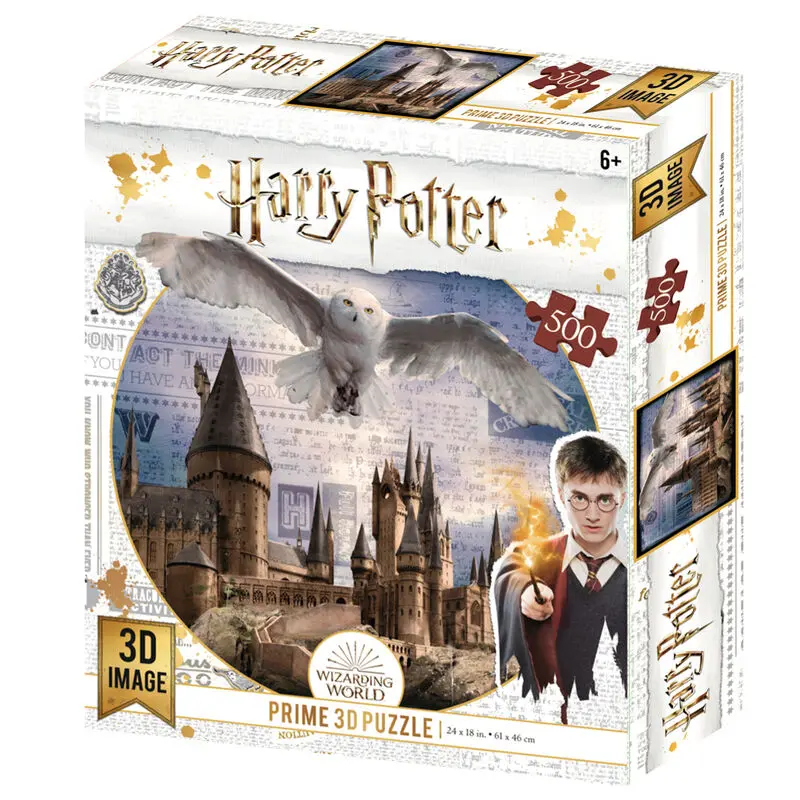 Harry Potter Hedwig és Hogwarts Prime 3D puzzle 500db-os termékfotó