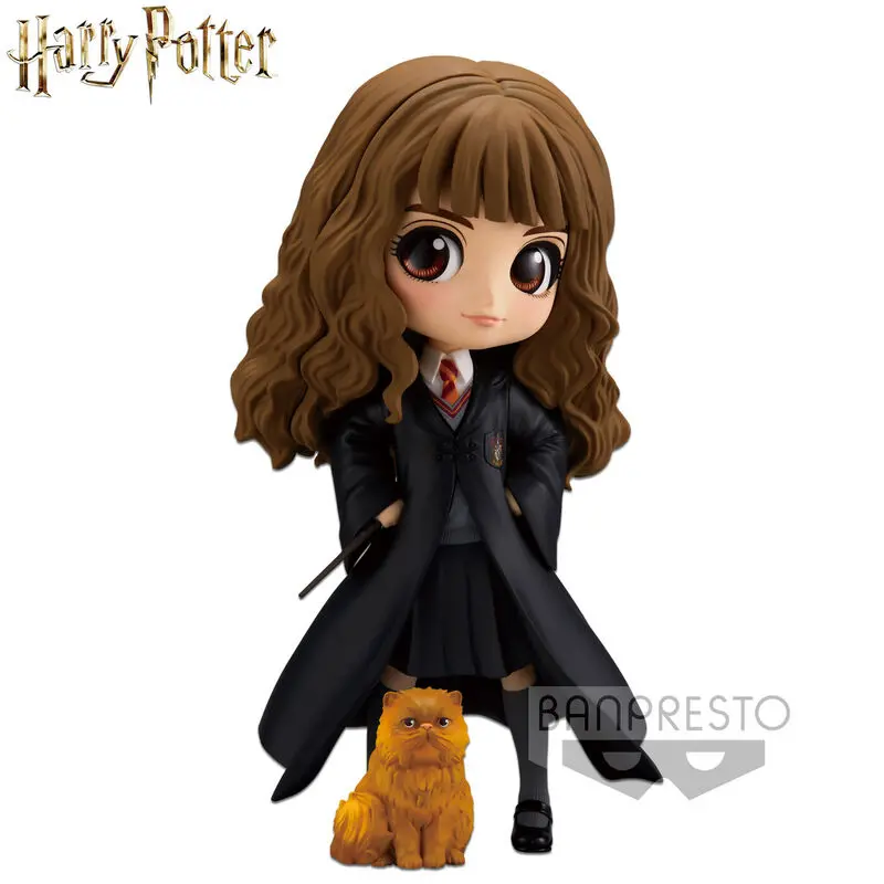 Harry Potter Hermione Granger with Crookshanks Q Posket figura 14cm termékfotó