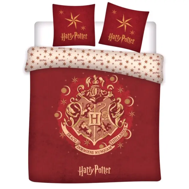 Harry Potter Hogwars ágyneműhuzat kétszemélyes ágyra termékfotó