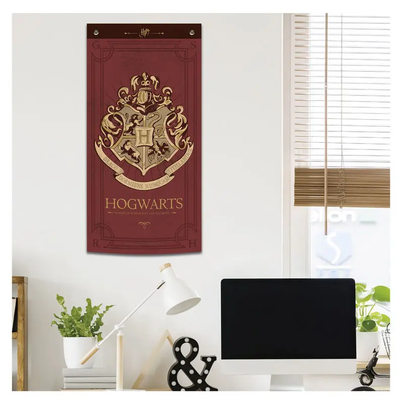 Harry Potter Hogwarts bordó fali zászló termékfotó