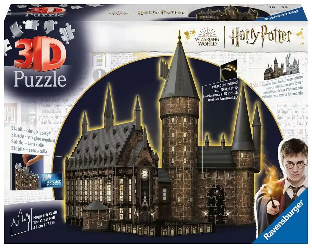 Harry Potter 3D Puzzle Hogwarts Castle: Great Hall - Night Edition (643 Pieces) termékfotó