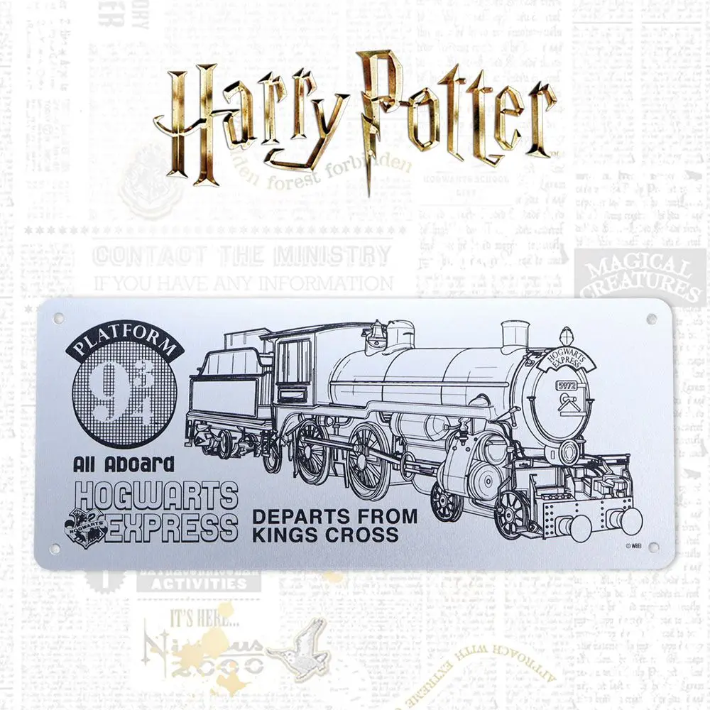 Harry Potter Hogwarts Express Schematic fémtábla termékfotó