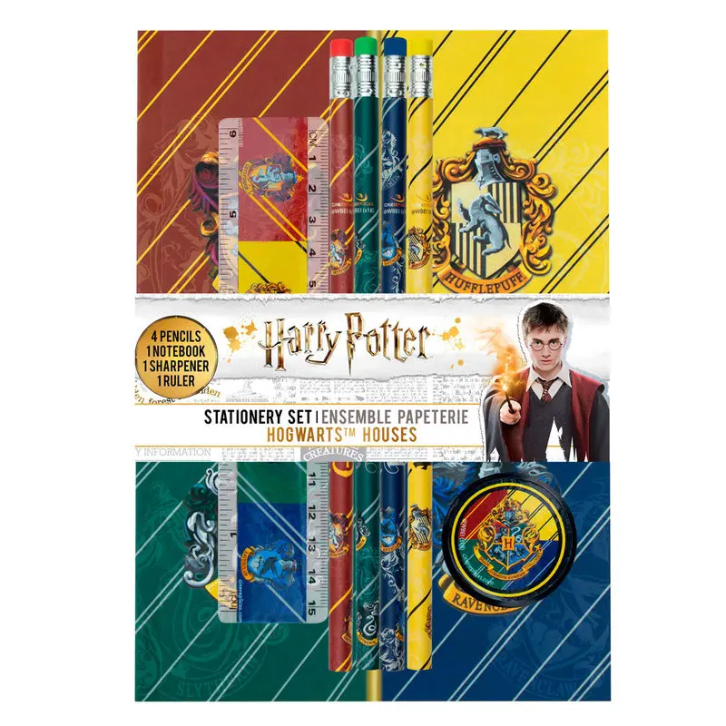 Harry Potter Schreibset 6-teilig Hogwarts Houses termékfotó