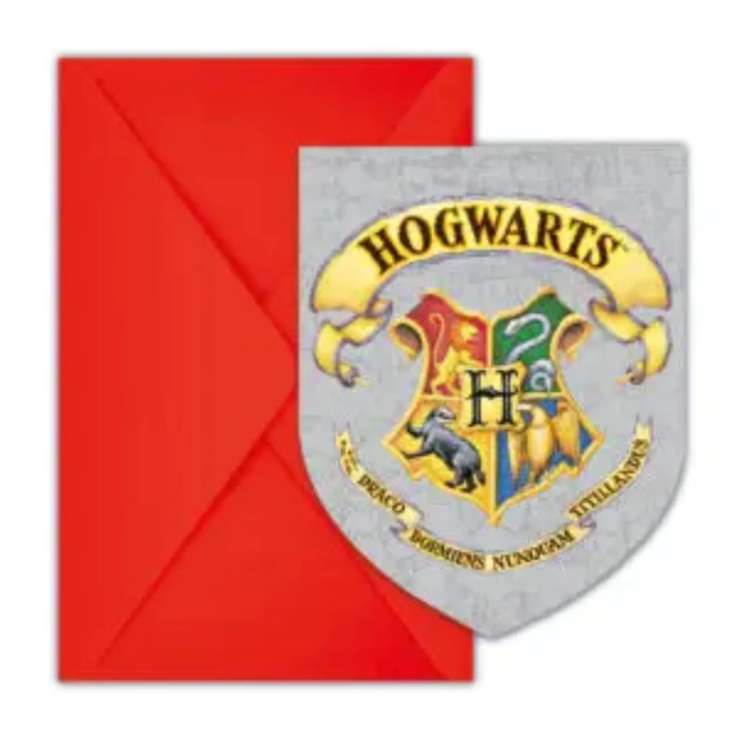 Harry Potter Hogwarts Houses Party meghívó 6 db-os FSC termékfotó