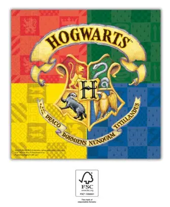 Harry Potter Hogwarts Houses szalvéta 20 db-os 33*33 cm FSC termékfotó