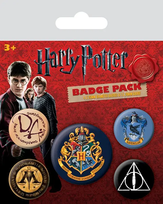 Harry Potter Pin-Back Buttons 5-Pack Hogwarts termékfotó