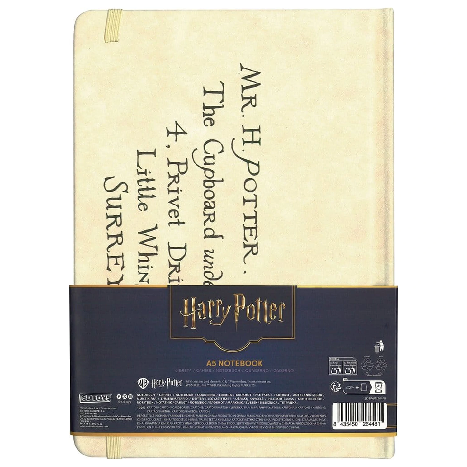 Harry Potter Hogwarts Letter jegyzetfüzet 21 cm termékfotó