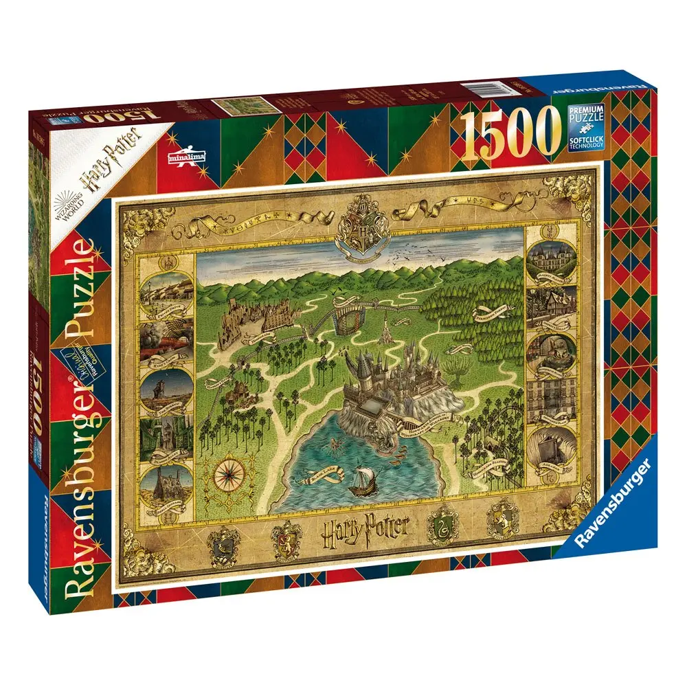 Harry Potter Hogwarts Map Puzzle (1500 darab) termékfotó